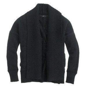JCrew Chunky Trim Open Cardigan